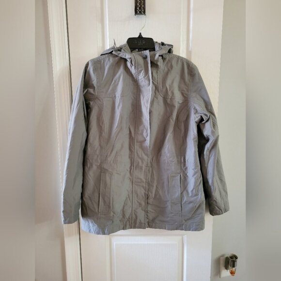 NWT L.L. Bean Women's H2OFF Rain Jacket PrimaLoft-Lined Ashpalt Gray Size Small - Picture 1 of 14